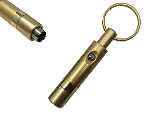 Prestige Import Group - Push Button Cigar Punch Cutter with Key Chain - Color: Silver
