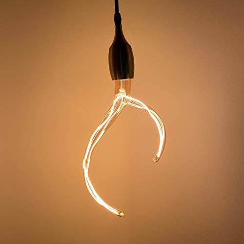 Vintage Edison Light Bulbs?HOOBAY LED Filament Light Bulbs No Flicker Dimmable 6W 230V 2200K Warm White E27 Claw Design Amber Retro Screw LED Bulb Home Decor Lighting [Energy Class A]
