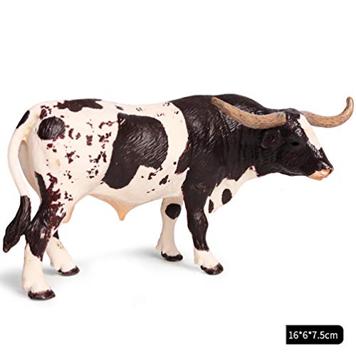 JULAN 1PC Simulation Farm Animal Model Figurines Cow Animals Miniature Animal Figures Toy