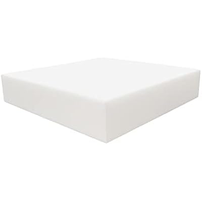 FoamRush 6 H x 27 W x 27 L Upholstery Foam High Density Firm Soft Support Chair Cushion Square Foam for Dining Chairs, Wheelchair Seat Cushion Replacement