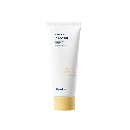 Hanskin 7 Layer Ceramide Cream, Lasts for 48 Hours, 2.4 fl. oz, 70ml, Moisturizes Dry Skin, Moisturizer, For All Type, Sensitive Skin, Redness, Boosting Calming Cream