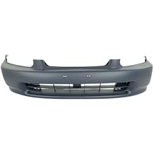 Bumper Cover Front Side Primed Plastic without Fog Light Holes for Honda for Civic 1996-1998 9593239