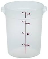 Cambro RFS4PP190 Round Storage Container 4 Qt, 6 Pack