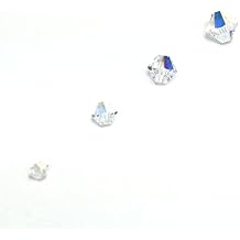 72 pcs Austrian Crystal Austria 5328 Xilion Bicone Beads Mixed Sizes in 3mm 4mm 5mm 6mm Crystal AB (001 AB) from Mychobos (Crystal-Wholesale) DIY Deco Bling Jewelry Making