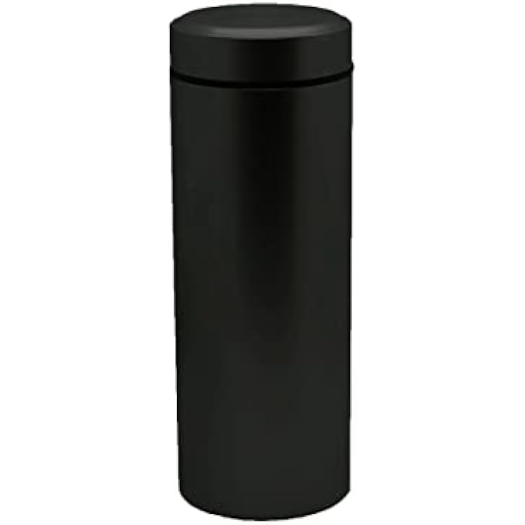 iSnuff Airtight Aluminum Storage Jar Portable Proof Container Bottle Multipurpose Storage Case Screw-top Lid Lock Odor for Spices, Coffee & Teas 120ml Black
