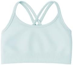 Kurve Girls Seamless Strappy Back Stretchy Crop Undershirt Bra, Made in USA