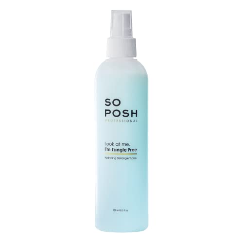 So Posh Look at Me, Im Tangle Free SalonGrade Dog Dematting & Detangling Spray AntiStatic, NonGreasy, Silicone & Paraben Free Mild Scent Leavein Conditioning & Finishing Spray 8.4 oz