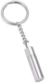 Keychain Cremation Ashes Urn Pendant 'Tube' | Cremation Urn for Ashes