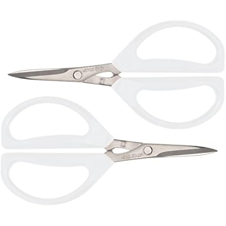 Joyce Chen Original Unlimited Kitchen Scissors All Purpose Kitchen Shears With Comfortable Handles, White, 2 Pack
