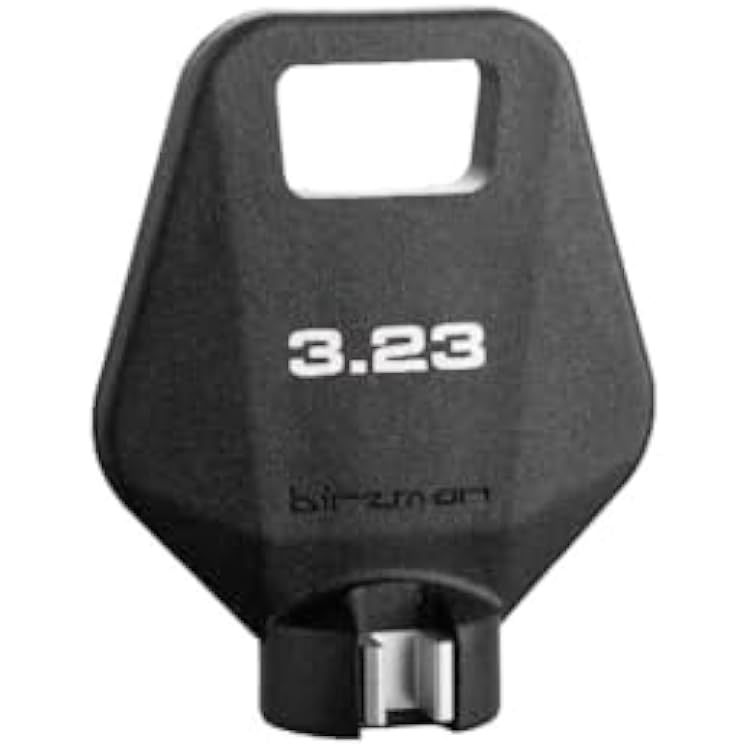 Birzman Two-Way Spoke Wrench 3.23mm Stainless Steel, Precision Machined Bike Wheel Tension Tool with Anti-Slip Tapered Edges for Accurate Spoke Adjustment