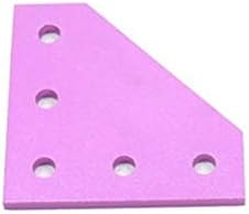 Printer Accessories Joining Plate Colorful 5 Holes for Openbuilds CNC V-Slot 2020 2040 Aluminum Extrusion Profiles for 3D Printer Prusa i3 Mk3 Bear (Color : Gold) (Color : Purple)