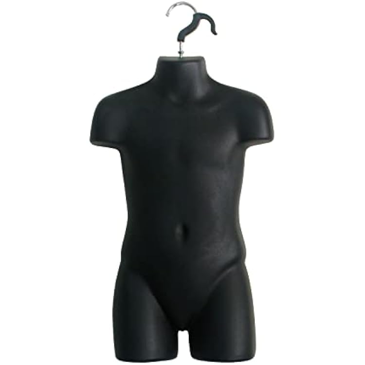 Black 34 Child Mannequin Torso