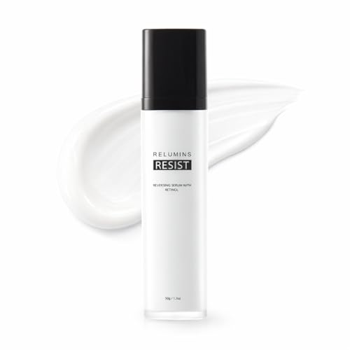 Relumins RESIST Reverse Serum 50g Retinol, Hyaluronic Acid & Peptides | Collagen Booster for Hydration, Elasticity, Plumping, Smoothing & Night Care