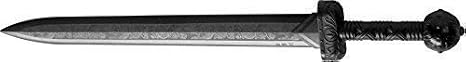 Martial Arts Black Polypropylene Plastic Roman Gladiator Training sword