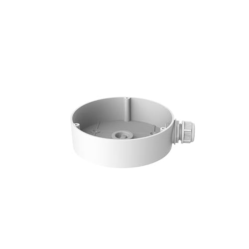 DS-1280ZJ-DM45 Junction Box Mount Bracket for Hikvision Dome Bullet Cameras, Weather Proof, Aluminum Alloy, White