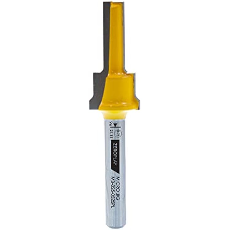 Micro Jig MB-025-0525PL Zeroplay 12 X 14 2-Step Plunge Router Bit 14 Shank R7b