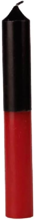Vrinda 9 Inch Double Action Reversible Candles Black Red