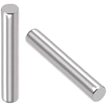 TOP-VIGOR 20Pcs 3mm x 20mm Dowel Pin Shelf Support Pegs, 304 Stainless Steel Cylindrical Shelf Support Pin Fasten Elements Silver Tone