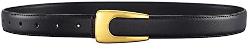 Womens Leather Belt Skinny Waist Belt for Dresses Gold Belts for Women Dresses Womens Belts for Jeans