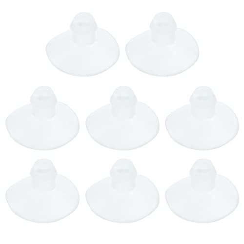 Antrader 18mm0.7 Furniture Desk Glass Rubber Transparent Anti-Collision Suction Cups Sucker Hanger Pads for Glass Plastic Without Hooks, Pack of 8