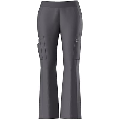 Womens Stretch Flare Leg Scrubs Pants Full Elastic Waistband Stretch Fabric,Medical Uniforms Pants with Multiple Pockets