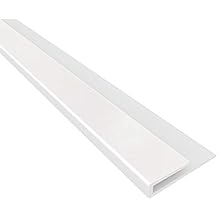 Unknown1 47in Large Profile J Trim in Matte White 5 Pack Plastic