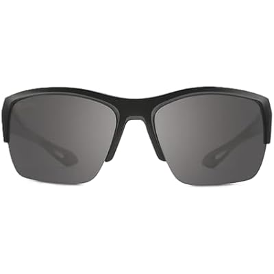 Kaenon Unisex Truckee Rectangular Polarized Sunglasses Matte Black, Ultra Glass Grey 12%