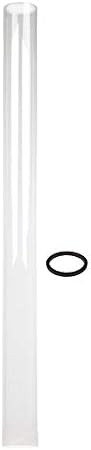 Golden Flame 1-PC Glass Tube Replacement for 4-Sided Tall Pyramid Flame Style Patio Heaters