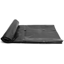 Rubber Pond Liner HDPE Durable Pond Lining Impermeable Membrane, 0.12mm Thick Flexible Pond Skins for Streams Fountains and Waterscape 1x6m 3x4m 4x6m 5x8m(6.5x8.3ft)
