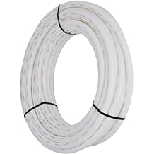 SharkBite 1 Inch x 100 Feet White PEX-B, PEX Pipe Flexible Water Tubing for Plumbing, U880W100