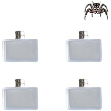 4 Pack Jumping Spider Accessories, Tiny Water Dish with Magnet for Jumping Spider, Tarantula Enclosure Accessories, Little Food Bowl for Jumping Spider, Tarantula, Other Small Pets