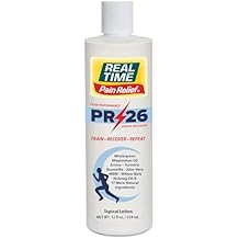 PR-26 by Real Time 12 fl oz Recovery Topical Lotion for Athletes - 26 Natural Ingredients Including Arnica, Magnesium Oil, Turmeric - Pre & Post Workout Muscle + Joint Rub for Your Athletic Lifestyle