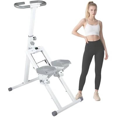 Stair Stepper for Home, Foldable Stair Climber with Adjustable Pedals, Full-Body Workout Vertical Climber, Stair Stepper with Handlebar