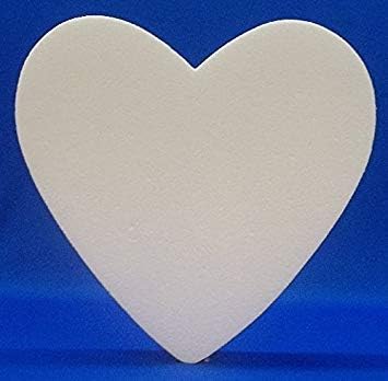 EPS Styrofoam Heart Size 14", 16", or 18"x2" (14")
