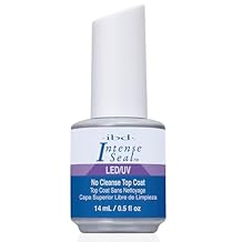 IBD LED/UV Intense Seal No Cleanse Top Coat for Gel and Acrylic Nails, High Gloss Mirror Shine, Non Yellowing Formula, 14ml 0.5 fl oz