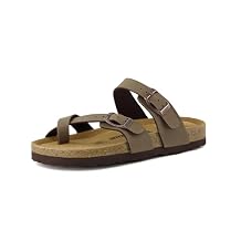 CUSHIONAIRE Kid's Luna JR Cork footbed Sandal with +Comfort