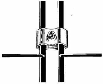Gridwall Joining Clips Connectors for Grid Panels - Black Color - Box of 25 Pcs.