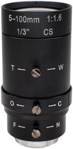 20x Zoom Lens 5-100mm 2MP 1/3 inch CS Mount Camera Lens