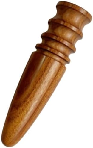 1pc Wood Leather Burnishing Tool, Leather Edge Burnisher Tool, Burnishing Leather Craft Accessories for Leather Working (Style B)