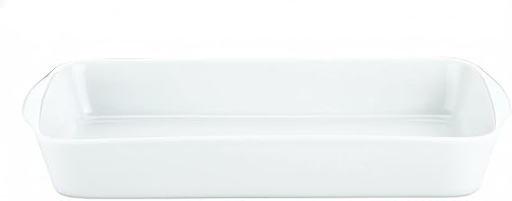 Pillivuyt Porcelain Small 3-Cup, 9-1/2-by-5-Inch Rectangular Baker