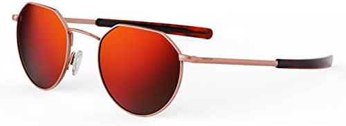 Randolph Eyewear Hamilton Sunglasses for Men and Women Polarized Sunglasses with Polarized Lenses, Round Hexagon Frame
