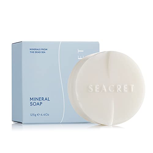 SEACRET Minerals Mineral Soap, All Natural Body Soap Bar, Enriched with Dead Sea Minerals, Nourishes and Soothes Skin, 4.4 Oz  125 g