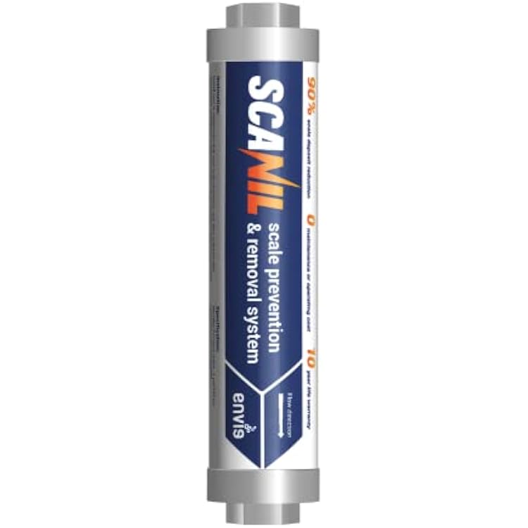 Envig ScaNil limescale prevention and removal system, descaler with no salt, chemical or power consumption for water heater, spa, car wash, and farming