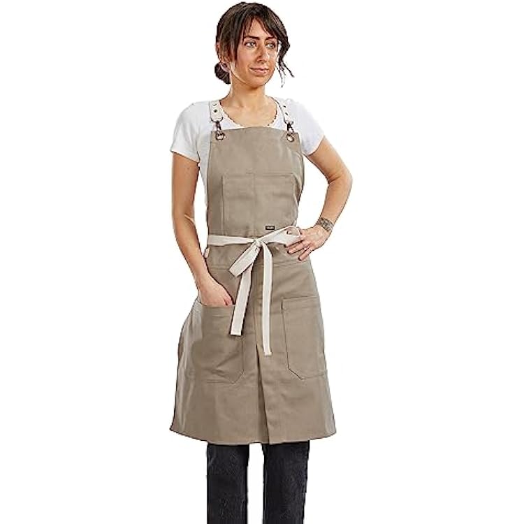 Caldo Split Leg Apron Grey