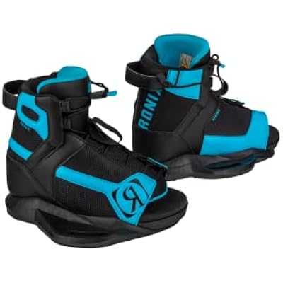 RONIX Boys Vision Wakeboard Boots | Adjustable Cushioned Open Toe Boots with Stage 1 Liner, MainFrame Chassis & AutoLock Lacing for Comfort and Easy Entry