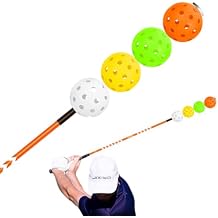 Dazzling Speed Distance Golf Swing Trainer & Warm-Up Aid Aero Resistance Lag Stick with LED Light for Power, Rhythm & Tempo Training