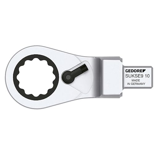 GEDORE SUKSE9 13 Rectangular Ring Ratchet Spanner, Reversible SE 9x12, 13 mm