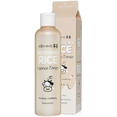 KWAILNARA Rice Milk Face Toner 6.76 Fl Oz Korean Toner for Radiant & Supple Skin | Milk Protein, Royal Jelly & Vitamin Complex | Long-Lasting Hydration