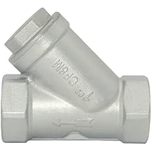 1" Stainless Steel 316 WYE Strainer Mesh Filter Valve 800 WOG1000