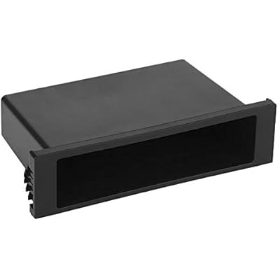 Single Din Storage Box Cup Holder Universal Radio Pocket Cd Storage Single Din Install Mounting Dash Trim Kit Fits for Cruze 1998-2016 Pocket Dash Kit Black